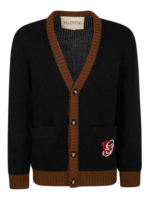 VALENTINO GARAVANI: Cardigans - Cardigan - Camel