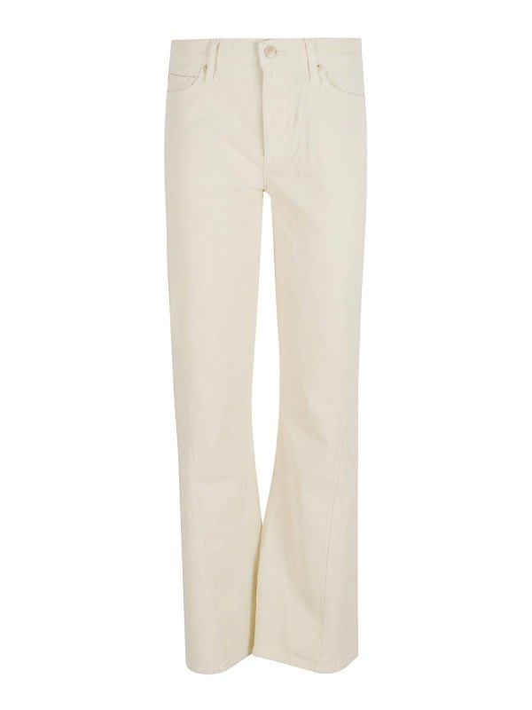 7 FOR ALL MANKIND: ストレートジーンズ - ストレートジーンズ - ベージュ