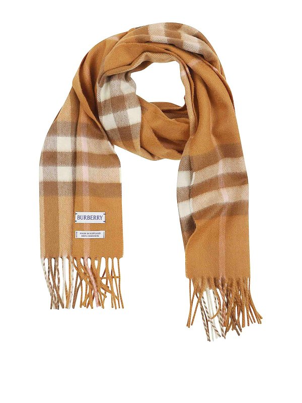 BURBERRY: Bufandas y pañuelos - Bufanda - Naranja