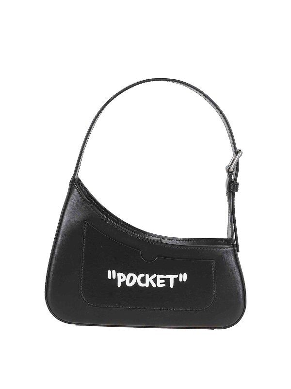 OFF-WHITE: ショルダーバッグ - ショルダーバッグ - 黒