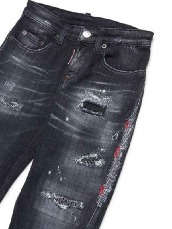 The Best Shops DSQUARED2: Jeans Rectos - Vaqueros Rectos - Negro