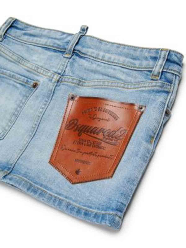 Minifalda - Azul shop online: DSQUARED2