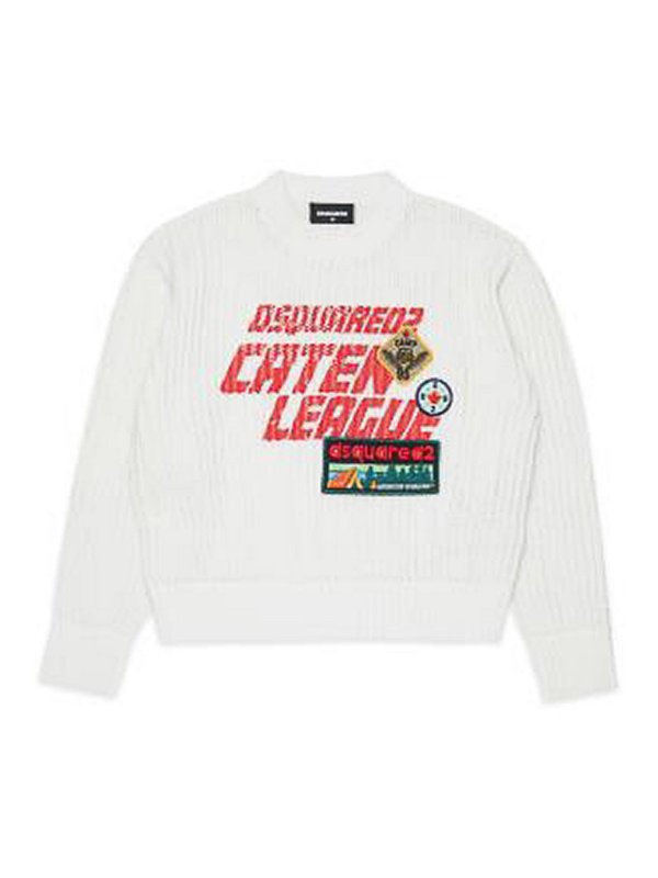 DSQUARED2: crew necks - Pullover with Applications