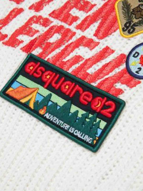 Pullover with Applications shop online: DSQUARED2