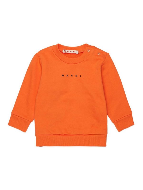 Marni: Sweatshirts und Pullover - Sweatshirt - Orange
