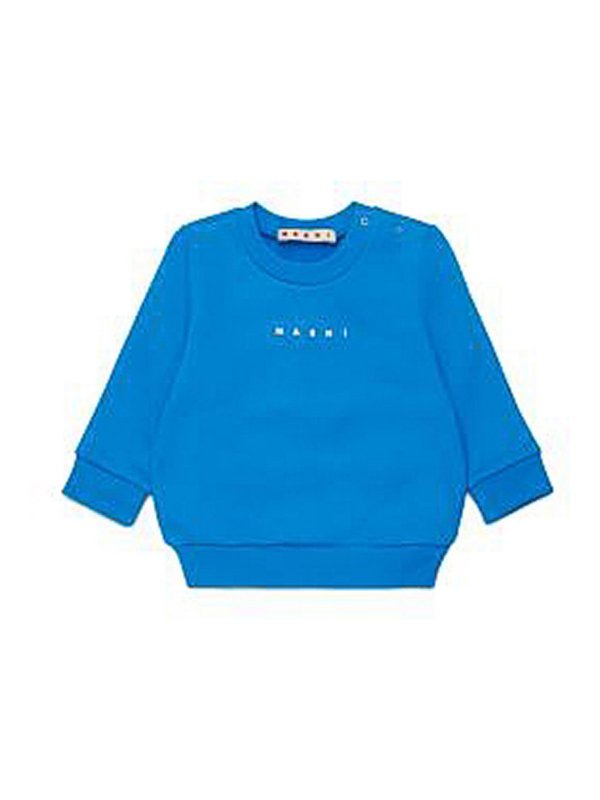 Marni: スウェット＆セーター - スウェットシャツ/セーター - ブルー