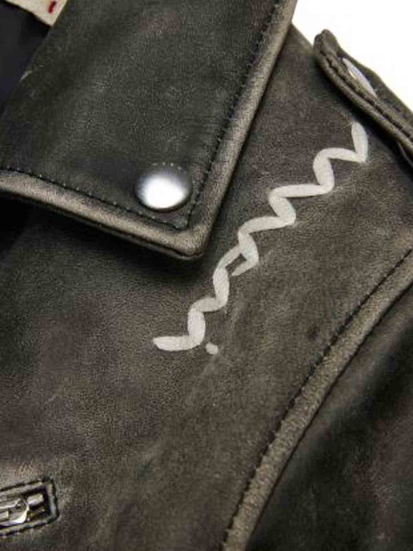 Leather jacket shop online: Marni