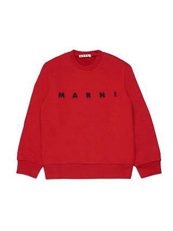 Marni: スウェット＆セーター - スウェットシャツ/セーター - 赤