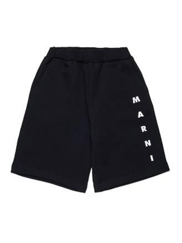 Marni: トラウザーショーツ - ショートパンツ - 黒