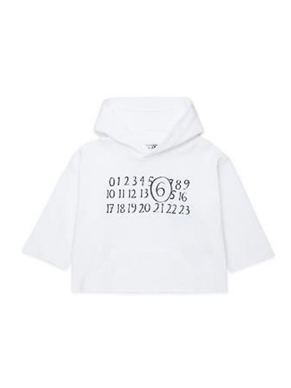 MM6 MAISON MARGIELA: スウェット＆セーター - スウェットシャツ/セーター - 白