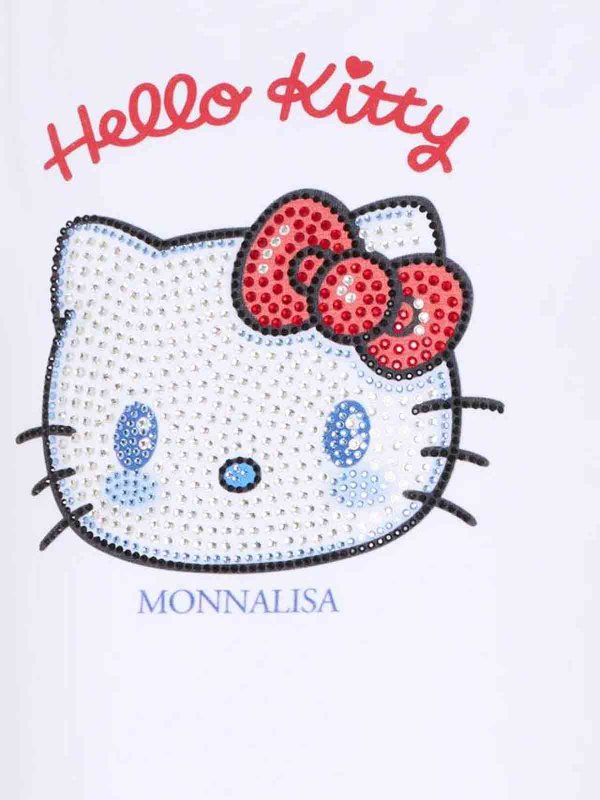 The Best Shops MONNALISA: t-shirts - T-Shirt With Rhinestones