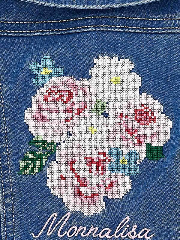 Jacket With Embroidery Replica 
online: MONNALISA