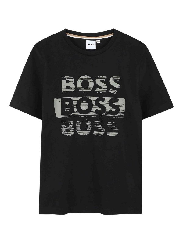 Hugo Boss: t-shirts - T-Shirt With Print