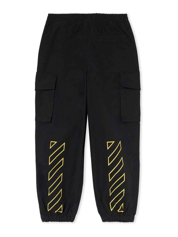 OFF-WHITE: カジュアルトラウザー online - カジュアルパンツ - 黒