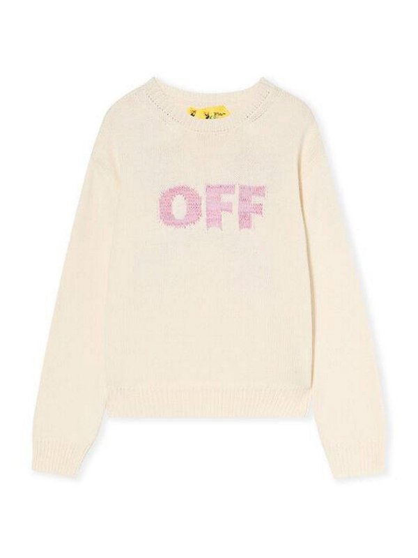 OFF-WHITE: crew necks - Pullover with logo
