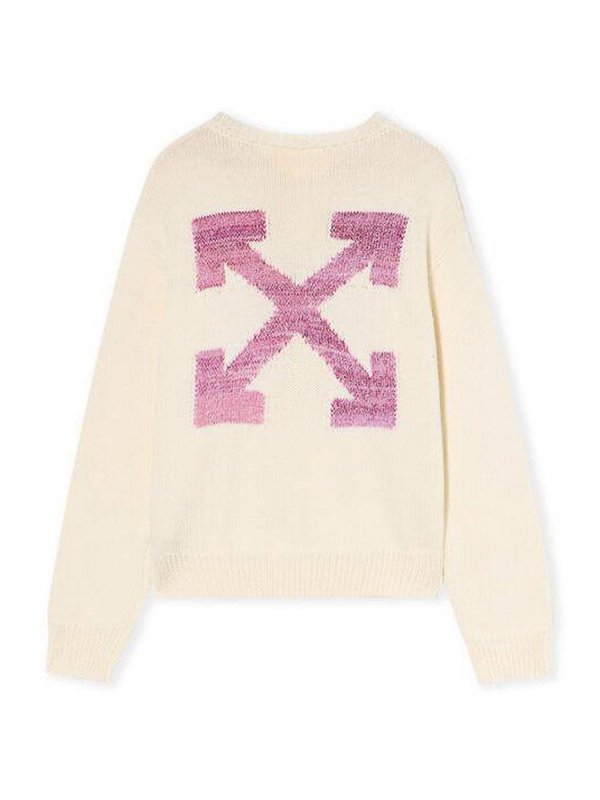 OFF-WHITE: crew necks online - Pullover with logo