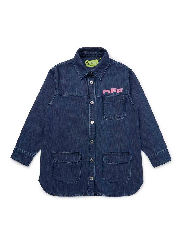 OFF-WHITE: knee length dresses - Dress With Logo