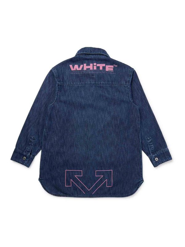 OFF-WHITE: knee length dresses online - Dress With Logo