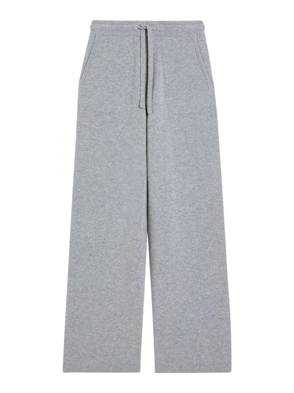 S MAX MARA: カジュアルトラウザー - カジュアルパンツ - グレー
