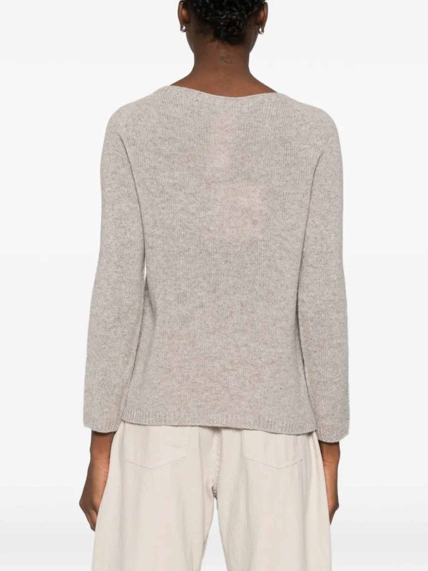 クルーネック - ベージュ shop online: S MAX MARA