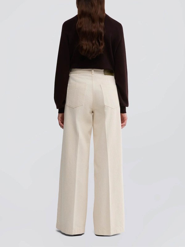 The Best Shops ASPESI: Jeans Rectos - Vaqueros Rectos - Crema