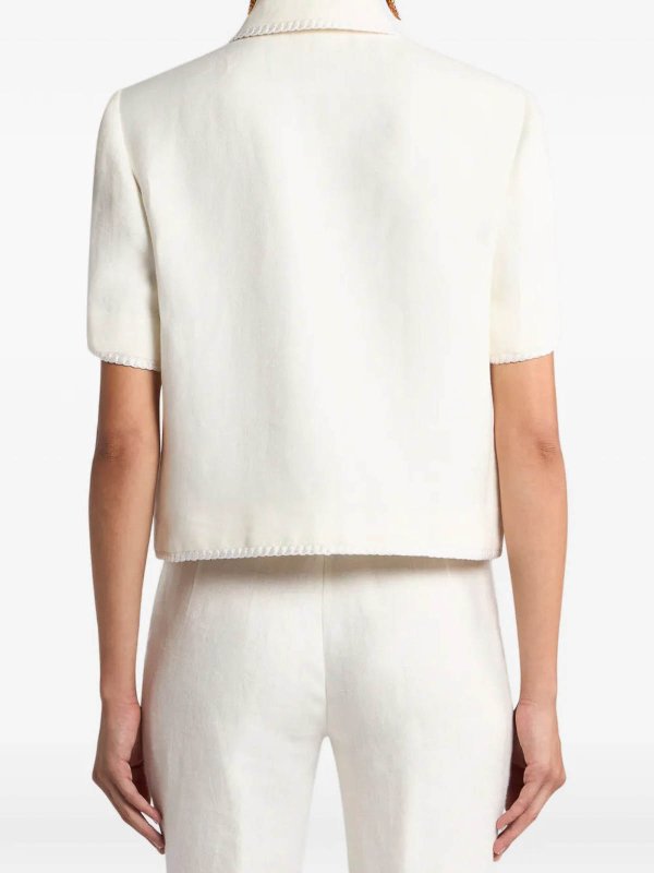 Giacca Crop Bianca shop online: ETRO