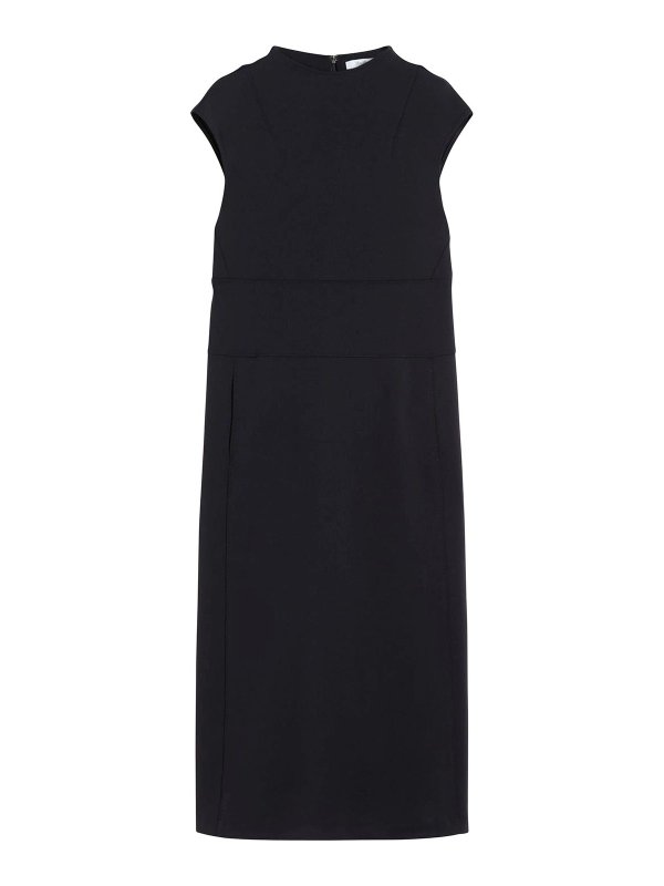 Max Mara: ニーレングスドレス - 膝丈ドレス - 黒