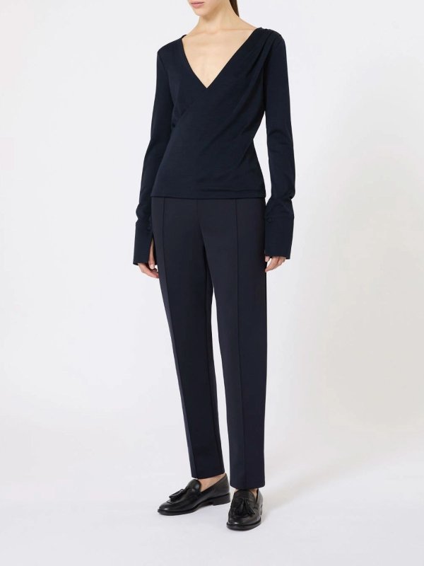 Max Mara: カジュアルトラウザー online - カジュアルパンツ - ブルー