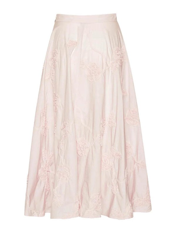 ROTATE Birger Christensen: ニーレングススカート＆ミディ丈 - 膝丈/ミディスカート - 銀