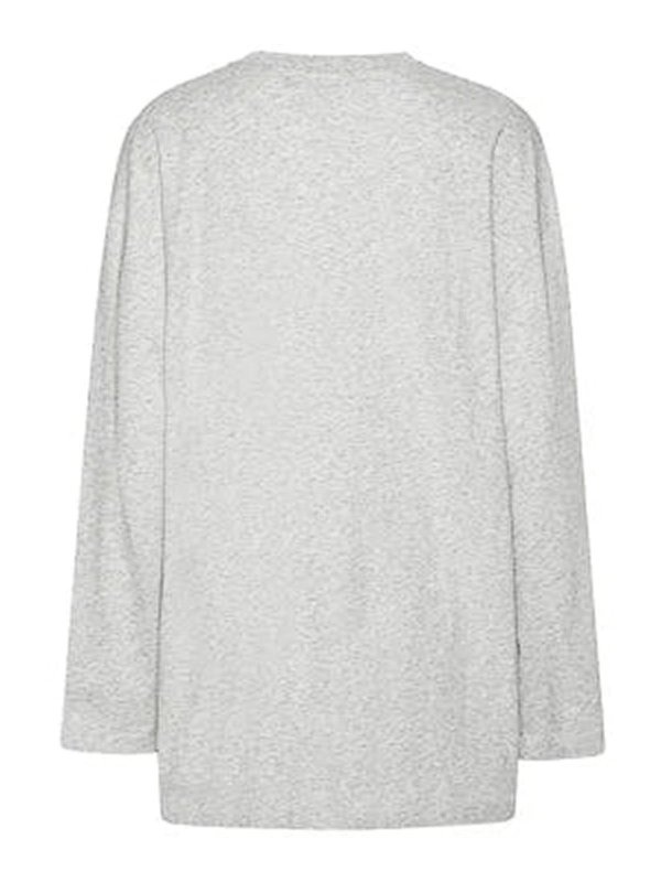 ROTATE Birger Christensen: crew necks online - Gray Long Sleeve Shirt