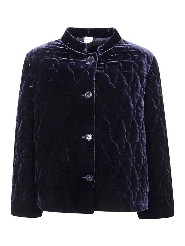 ASPESI: casual jackets - Blue Quilted Jacket