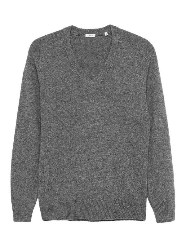ASPESI: v necks - Pullover  A V Grigio