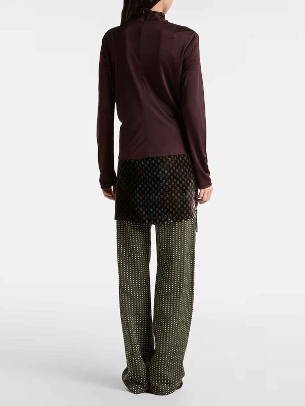 The Best Shops DRIES VAN NOTEN: タートルネック - タートルネック/ポロネック - ボルドー