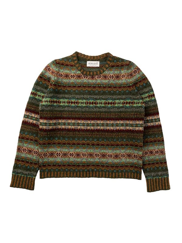 ERIBé: Strickpullover mit Rundhalsausschnitt - Rundhalspullover - Schwarz