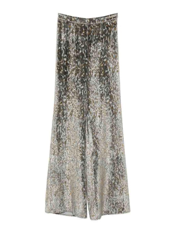 FORTE FORTE: カジュアルトラウザー - カジュアルパンツ - グレイッシュブラウン