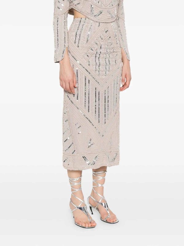 The Best Shops FORTE FORTE: Knee length skirts & Midi - Gonna Paillettes