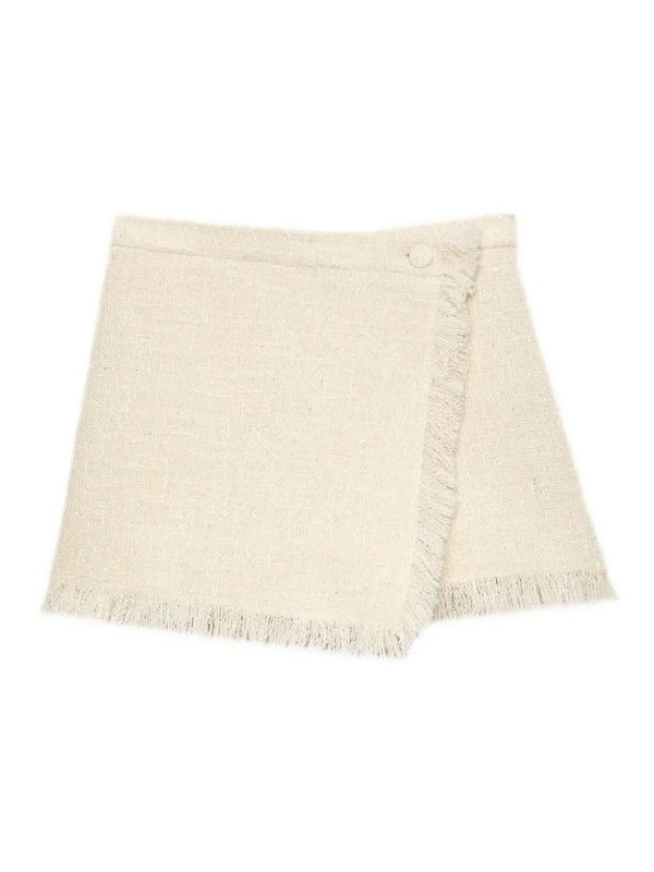 m.s.g.m.: Knee length skirts & Midi - Msgm Ivory Mini Skirt