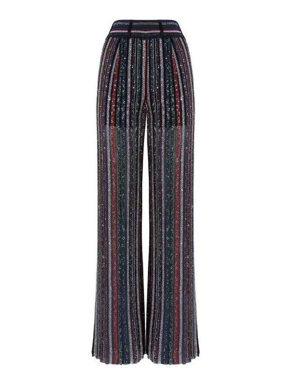 MISSONI: カジュアルトラウザー - カジュアルパンツ - マルチカラー