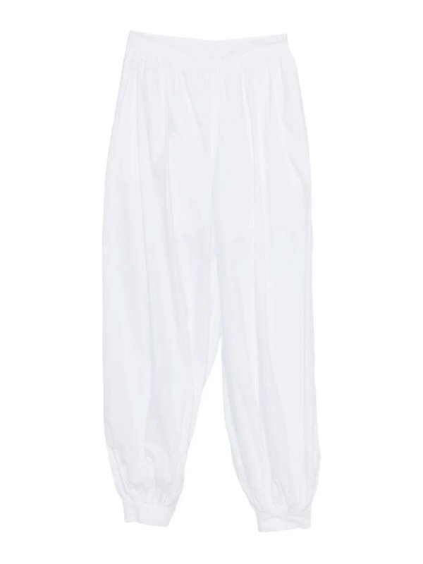 ROTATE Birger Christensen: カジュアルトラウザー - カジュアルパンツ - 白