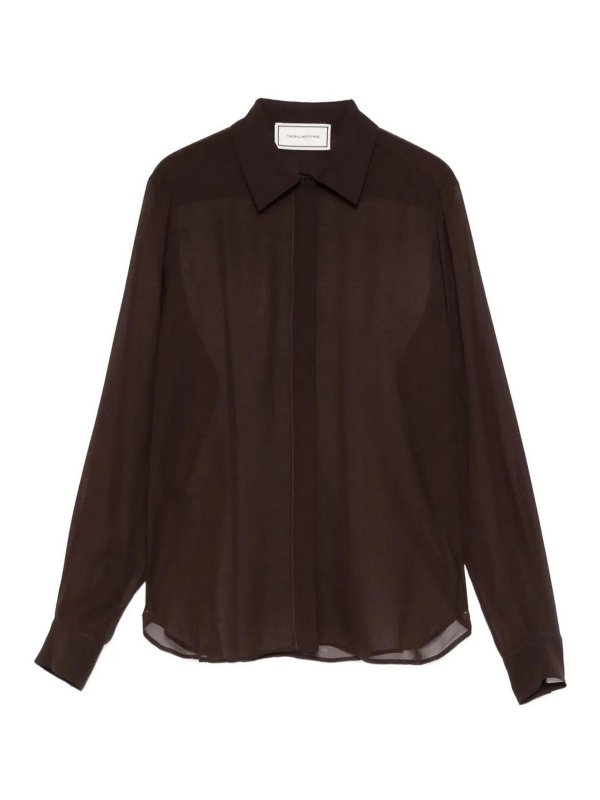 TAGLIATORE: camicie - Camicia Seta Brown