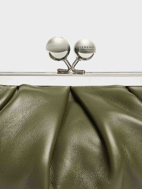 クラッチバッグ - 緑 shop online: WEEKEND MAX MARA