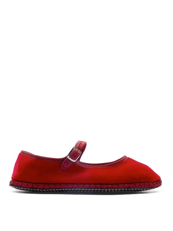 DROGHERIA CRIVELLINI: フラットシューズ - フラットシューズ - 赤