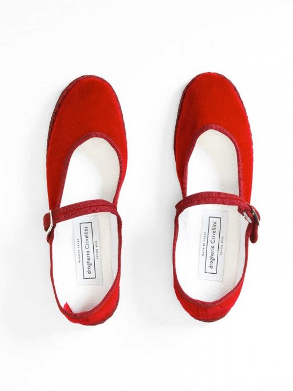 フラットシューズ - 赤 shop online: DROGHERIA CRIVELLINI