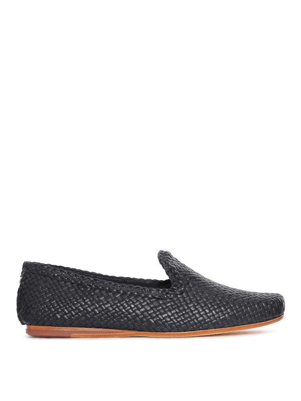 DRAGON DIFFUSION: Loafers & Slippers - Damas Leather Slippers