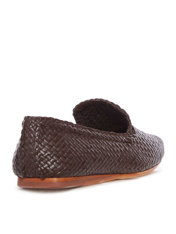 The Best Shops DRAGON DIFFUSION: Loafers & Slippers - Damas Leather Slippers