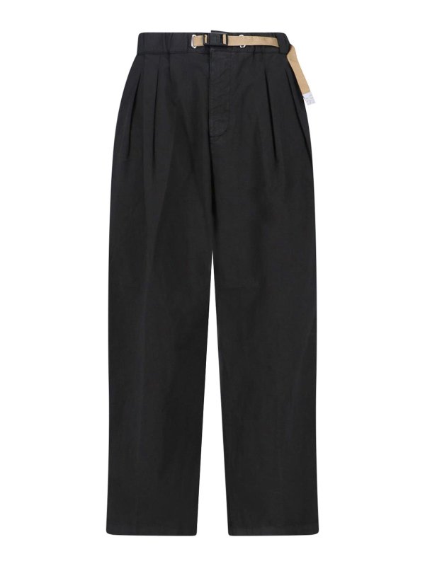 WHITE SAND: casual trousers - Belt Pants