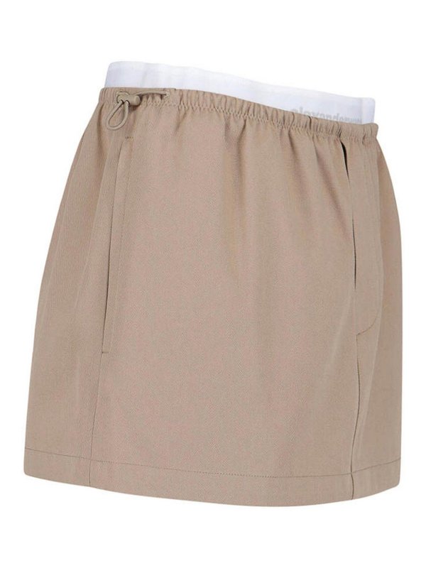 The Best Shops ALEXANDER WANG: Knielange und Midi Röcke - Midirock - Beige