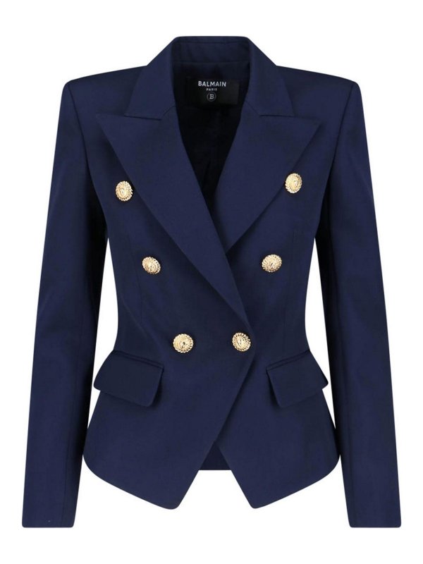 Balmain: Blazer - Blazer - Blau