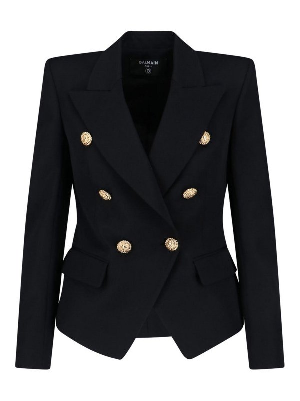 Balmain: Blazer - Blazer - Negro