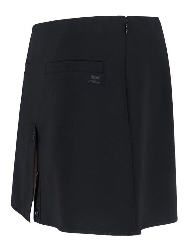 The Best Shops Courreges: ニーレングススカート＆ミディ丈 - 膝丈/ミディスカート - 黒